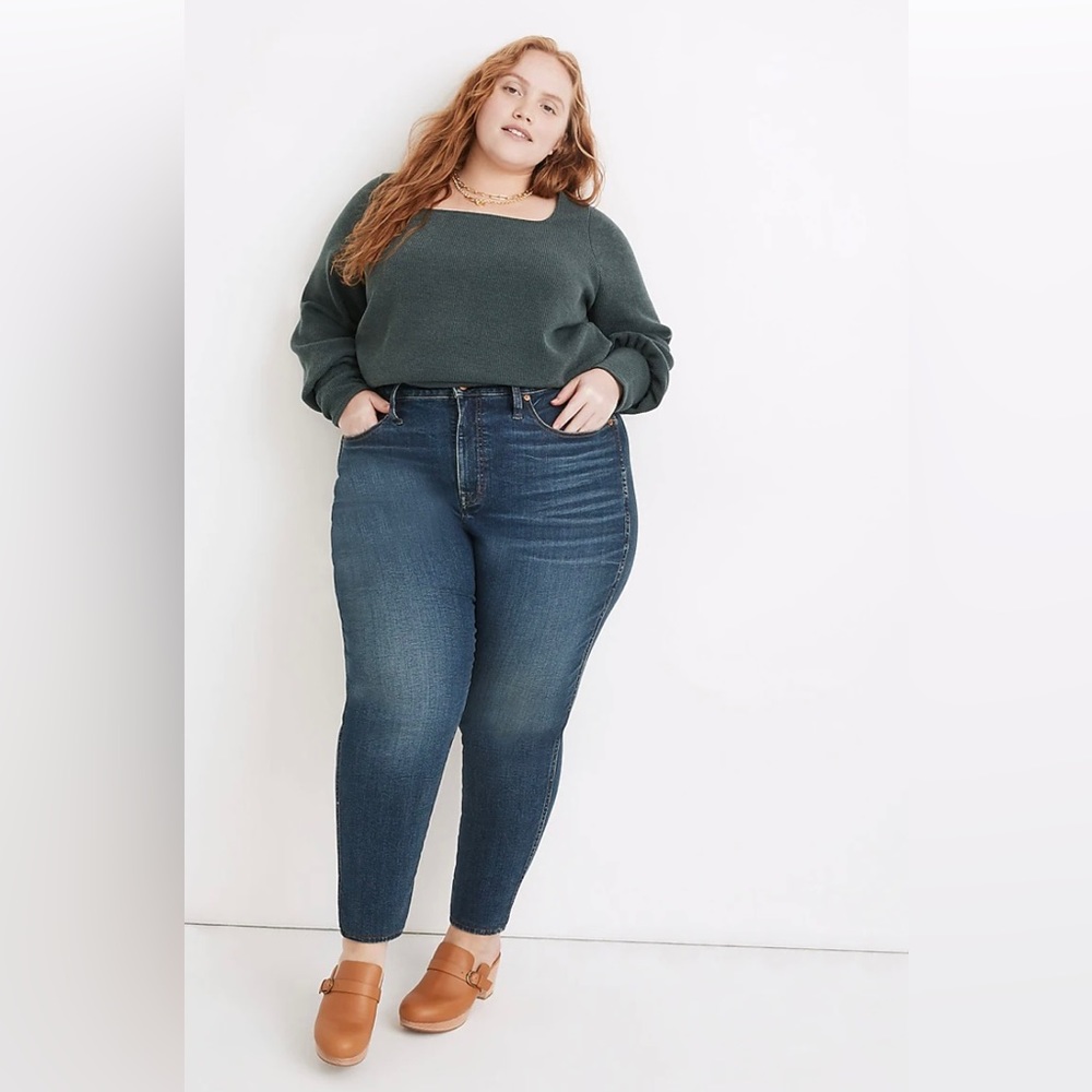 NWOT Madewell Curvy High Rise Skinny in Lanette Wash
